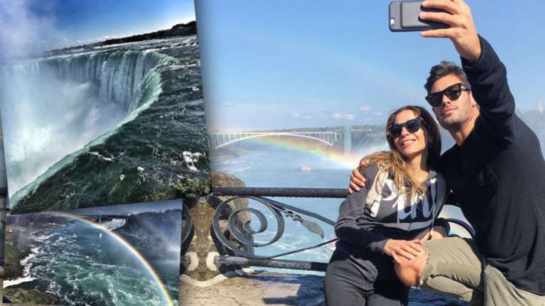 Βανδή - Μαρτάκης μαγεύτηκαν από τους καταρράκτες του Νιαγάρα [Εικόνες]