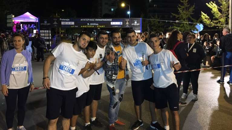 Οι πρόσφυγες έτρεξαν στον ημιμαραθώνιο στη Θεσσαλονίκη