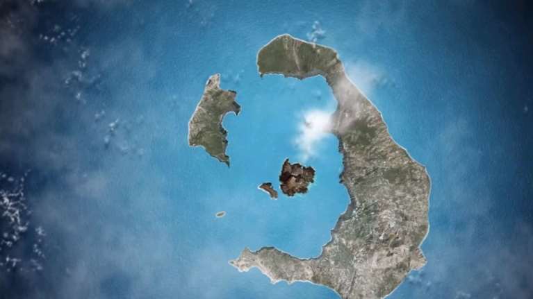 Δείτε καρέ καρέ πώς δημιουργήθηκε η Σαντορίνη