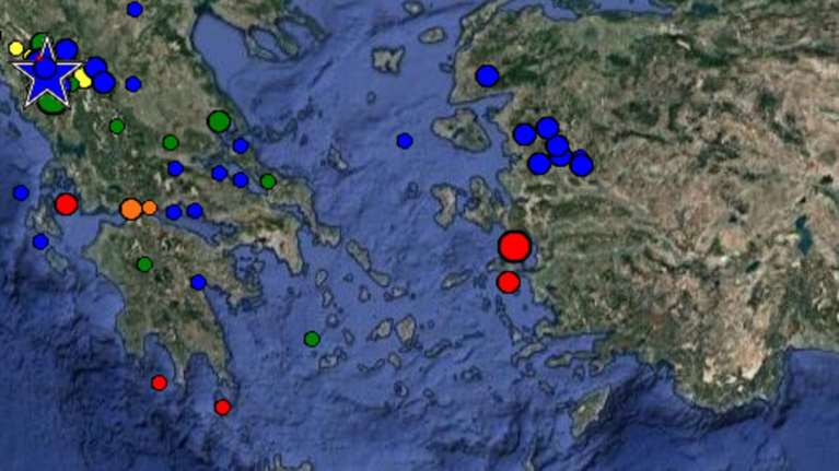Σεισμική δόνηση 4,3  Ρίχτερ ταραρακούνησε τα ξημερώματα τη Σάμο