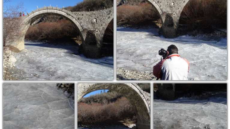 Εκπληκτικές φωτογραφίες από τον παγωμένο Βοϊδομάτη