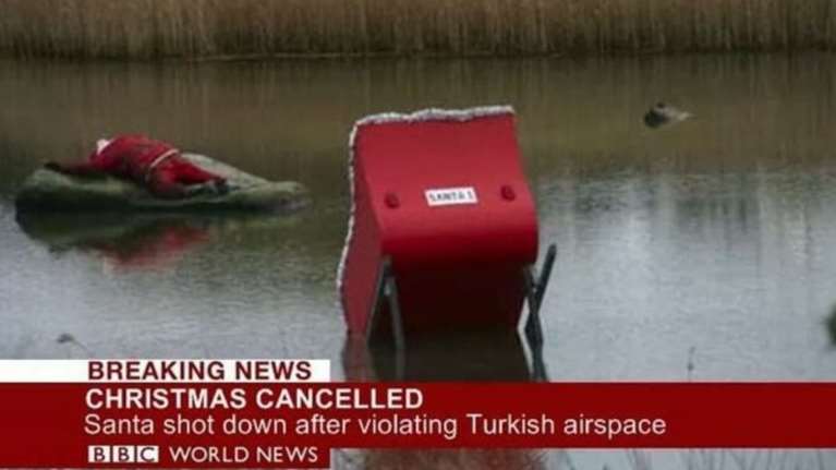Τι έπαθε ο Αγιος βασίλης όταν πέταξε πάνω από την Τουρκία