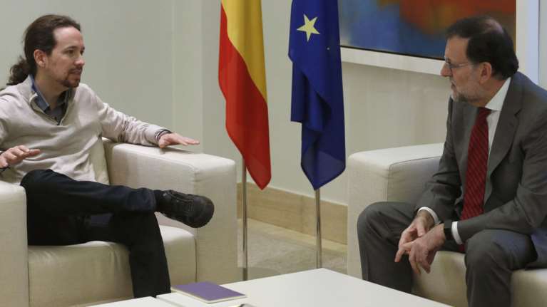 Podemos: Δεν θα βοηθήσουμε τον Ραχόι να κάνει κυβέρνηση στην Ισπανία