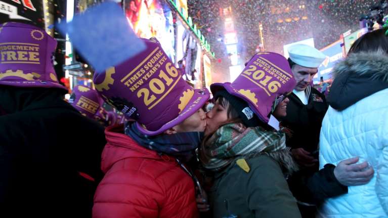 Η μεγάλη γιορτή στην Times Square της Νέας Υόρκης