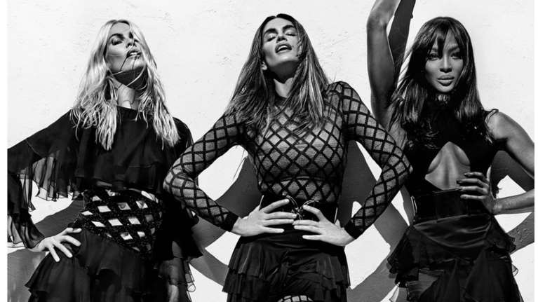 Η Cindy, η Claudia και η Naomi στη νέα καμπάνια Balmain