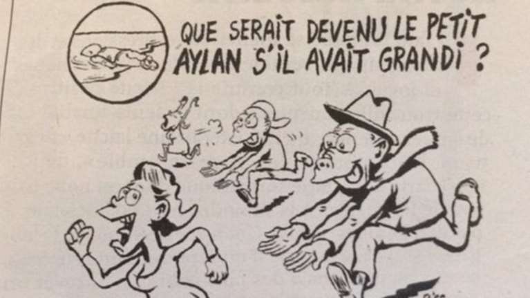 Σάλος από σκίτσο του Charlie Hebdo για τον μικρό Αϊλάν