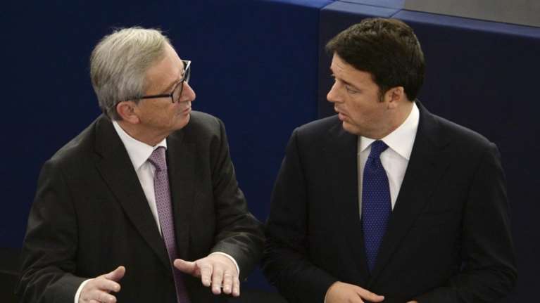 Αγρια κόντρα Γιούνκερ - Ρέντσι για την δημοσιονομική ευελιξία