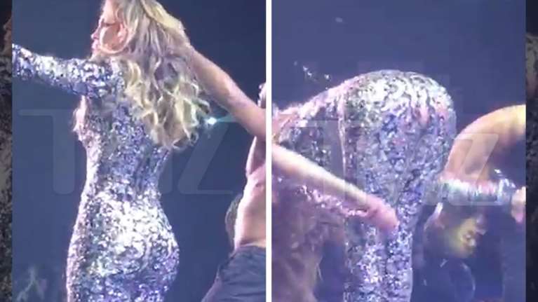 Η κολλητή φόρμα της Τζένιφερ Λόπεζ δεν άντεξε την πίεση και σκίστηκε -video