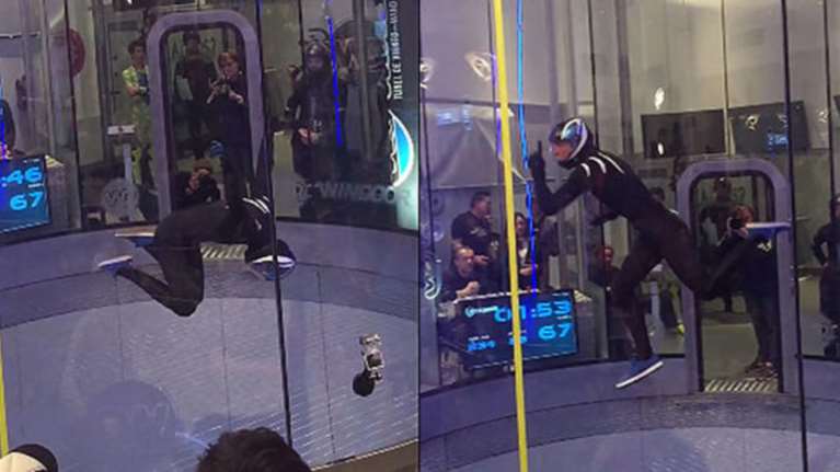 Χορευτής αψηφά την βαρύτητα κάνοντας εκπληκτικές φιγούρες στον αέρα