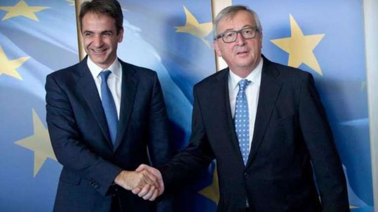 Μητσοτάκης σε Γιούνκερ:Μόνο τα hotspots σε Ελλάδα δεν λύνουν το προσφυγικό