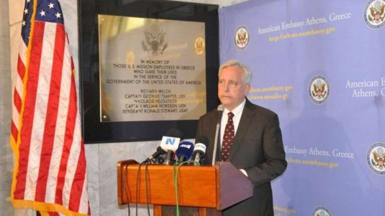 Συνάντηση Λεβέντη με τον αμερικανό πρεσβευτή Ντ. Πίρσ