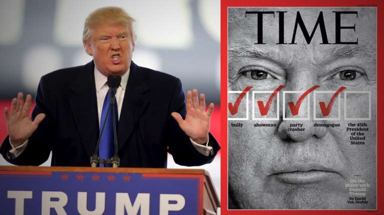 Το TIME εναντίον του Τραμπ με ένα σκληρό εξώφυλλο