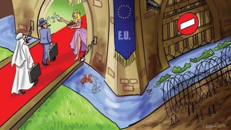 Εικοσιοκτώ σκιτσογράφοι, 116 έργα - γροθιά για το προσφυγικό