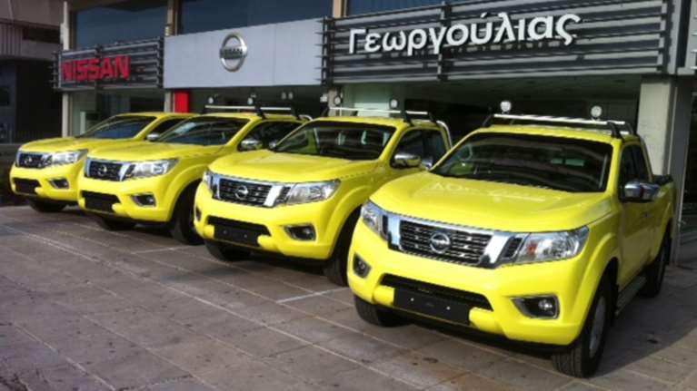 Τα ολοκαίνουργια Nissan Navara στην υπηρεσία της &quot;Νέας Οδού&quot;