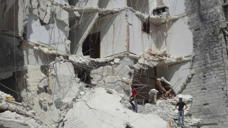 Οβίδα από άρμα έπληξε τα γραφεία του Οργανισμού στο Χαλέπι