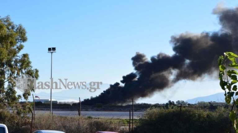 Χανιά: Στις φλόγες ελληνικό F-16, σε σοβαρή κατάσταση ο πιλότος