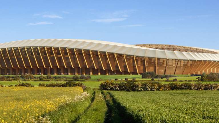 Ένα εκπληκτικό γήπεδο κατασκευασμένο από ξύλο