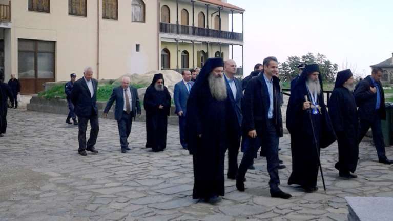 Η επίσκεψη Μητσοτάκη στο Αγιον Ορος-Δείτε εικόνες