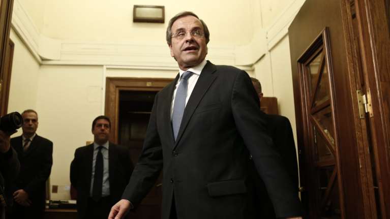 Ανησυχία Σαμαρά για τα εθνικά θέματα &amp; καρφί κατά Τσίπρα για τις εκλογές