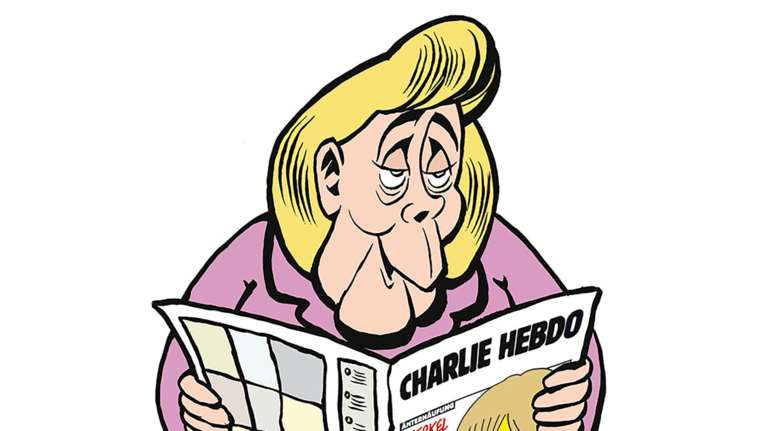 Όταν η Μέρκελ διαβάζει Ch. Hebdo στην τουαλέτα-Το περιοδικό πάει Γερμανία