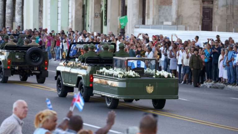 Ξεκίνησε το «τελευταίο ταξίδι» του Κάστρο: πορεία 950 χλμ