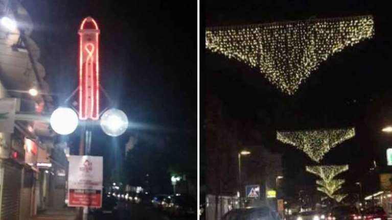 Oι... αισθησιακοί γιορτινοί στολισμοί δύο ελληνικών πόλεων που έγιναν viral