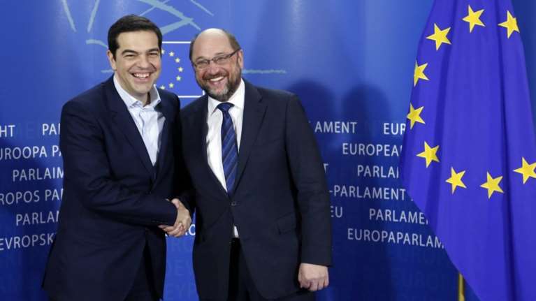 Στις Βρυξέλλες ο Τσίπρας, σε εξέλιξη η συνάντηση με Σουλτς