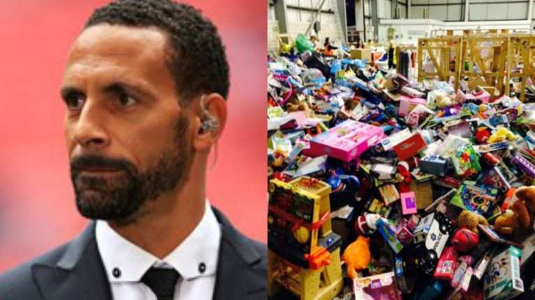 Δώρα αξίας 500.000 λιρών από τον Ρίο Φέρντιναντ σε παιδιά