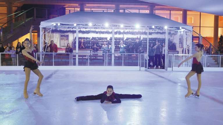 Το παγοδρόμιο του Μεγάρου έτοιμο για δεύτερη χρονιά