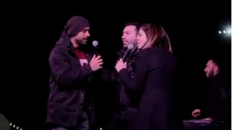 Συνατσάκη-Τανιμανίδης συνένοχοι σε πρόταση γάμου Θεσσαλονικιού [Βίντεο]