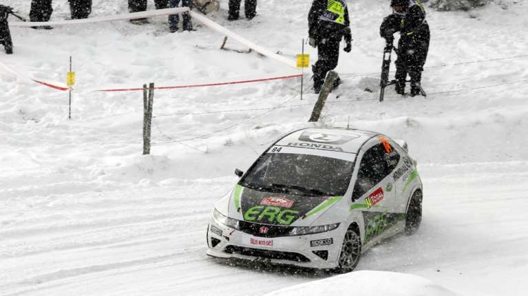 Οι Δριβάκος - Μπαντέ στο 85ο Rallye Monte Carlo με Honda Civic Type-R