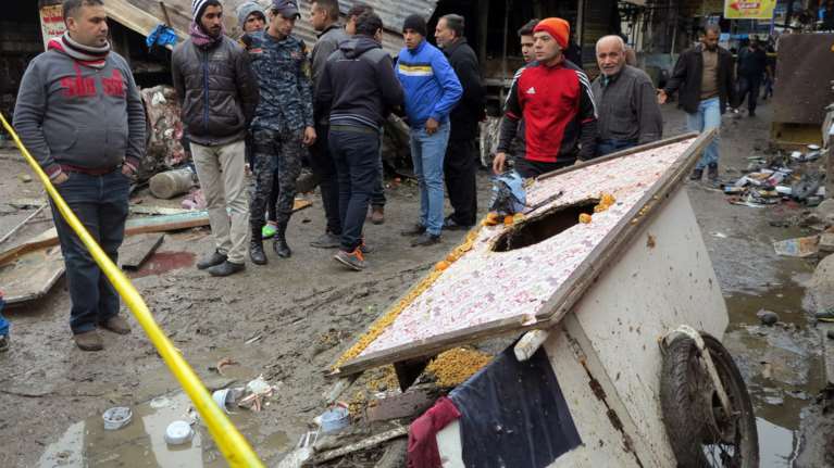 Έκρηξη σε πολυσύχναστη αγορά της Βαγδάτης, 21 νεκροί