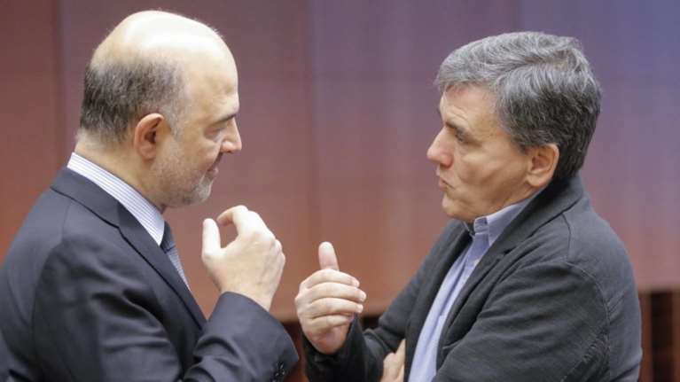 Σε εξέλιξη η συνάντηση Τσακαλώτου Μοσκοβισί, ακολουθεί EWG