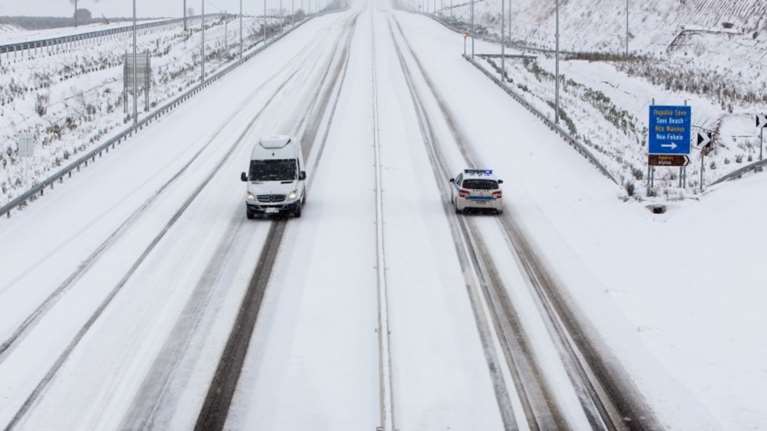 Κεντρική Μακεδονία: Με αλυσίδες η κίνηση των οχημάτων