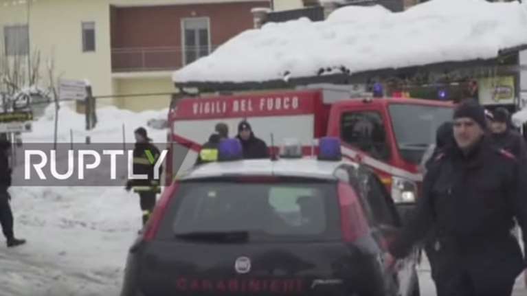 Δείτε Live από το σημείο που έπεσε η χιονοστιβάδα σε ξενοδοχείο της Ιταλίας