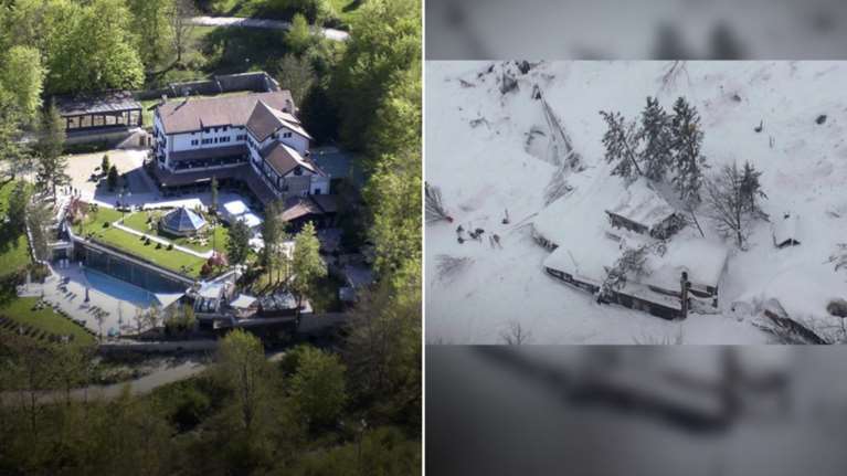 Δεν βρίσκουμε ίχνη ζωής στο ξενοδοχείο, λένε οι διασώστες