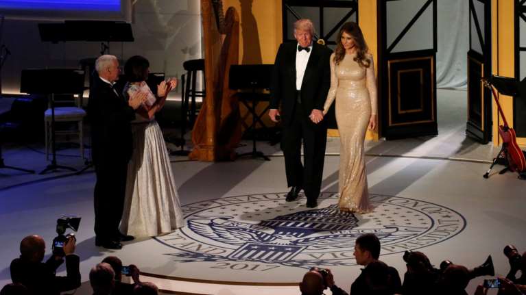 Ο Τραμπ και η Μελάνια στο δείπνο πριν από την ορκομωσία