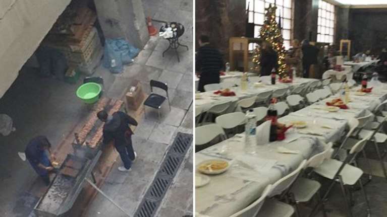 Απίστευτο: Έκαναν ...σουβλατζίδικο το υπουργείο Ανάπτυξης