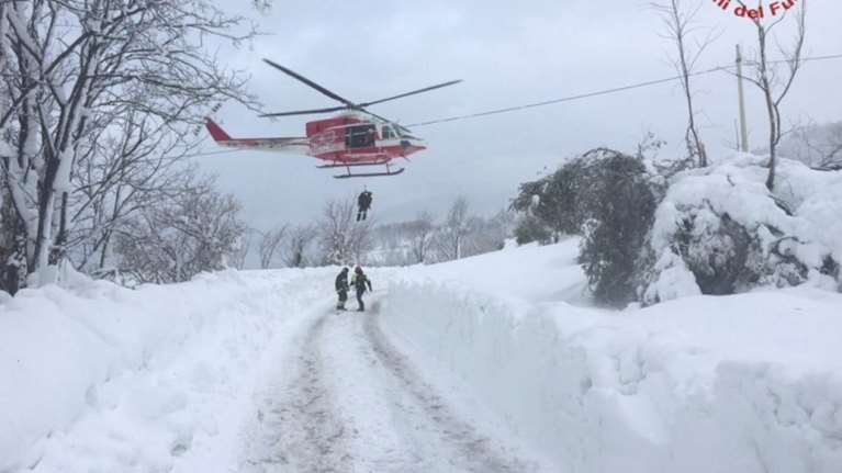 Στους επτά ανέρχονται πλέον οι νεκροί στο ξενοδοχείο Rigopiano