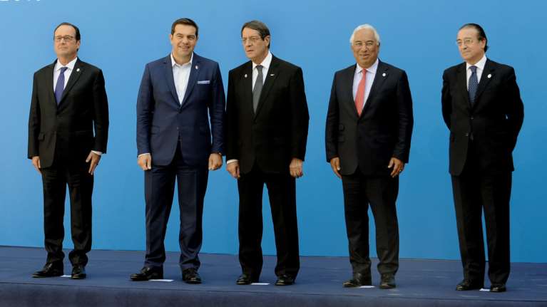 Στη Λισαβόνα ο Τσίπρας για τη 2η Σύνοδο των χωρών του Νότου