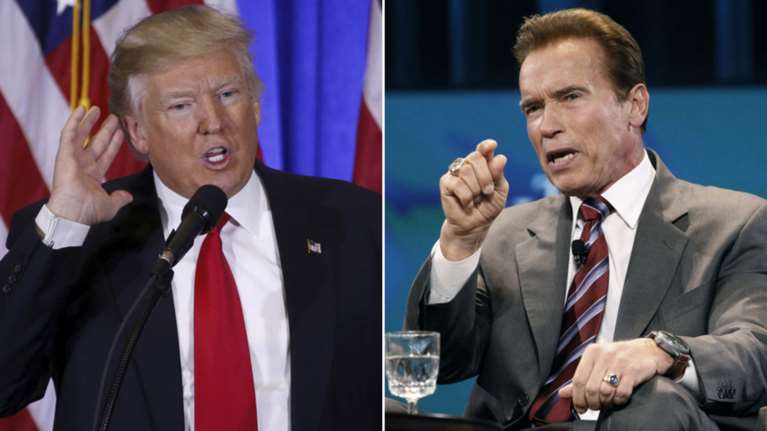 Σύγκρουση γιγάντων: Σβαρτζενέγκερ εναντίον Τράμπ