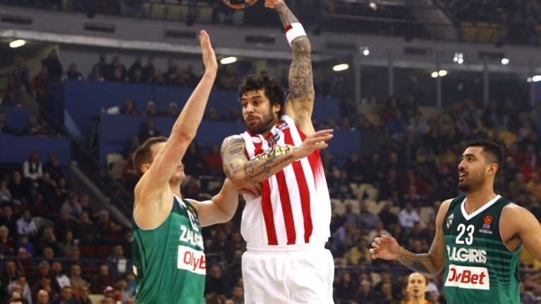 Euroleague : Ολυμπιακός - Ζαλγκίρις Κάουνας 73 - 64