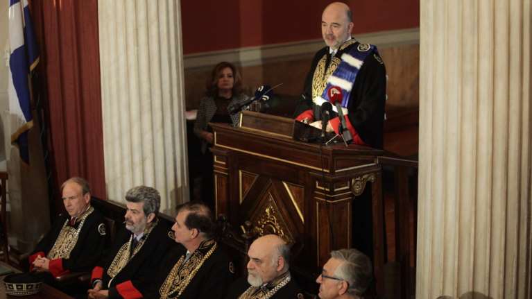 «Τώρα πια δεν υπάρχει η απειλή Grexit» λέει ο Μοσκοβισί