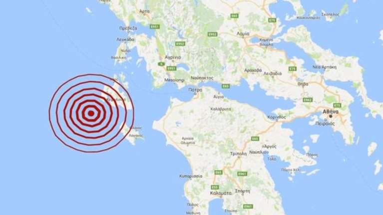 Σεισμός 4,1 Ρίχτερ ανοιχτά της Κεφαλονιάς