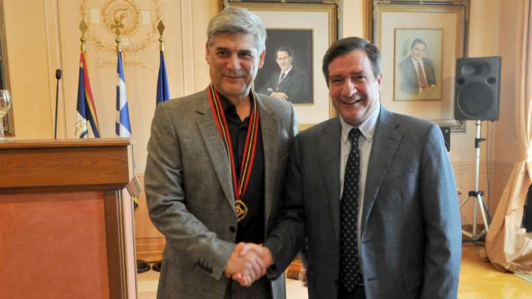 Επίτιμος δημότης της Αθήνας ανακηρύχθηκε ο ηθοποιός Γ. Χωραφάς