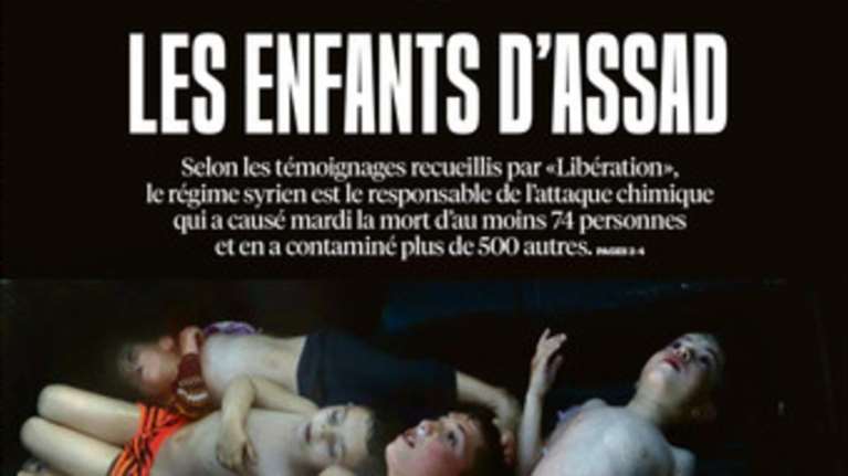 «Τα παιδιά του Άσαντ»: Το συγκλονιστικό πρωτοσέλιδο της Liberation
