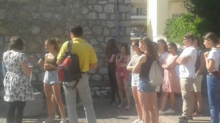 Επίσκεψη Γερμανών μαθητών στο Μουσείο Θυμάτων Διστόμου -φωτό