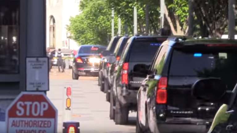 Με αυτοκινητοπομπή μεγαλύτερη από του ...Τραμπ ο "σουλτάνος" Ερντογάν