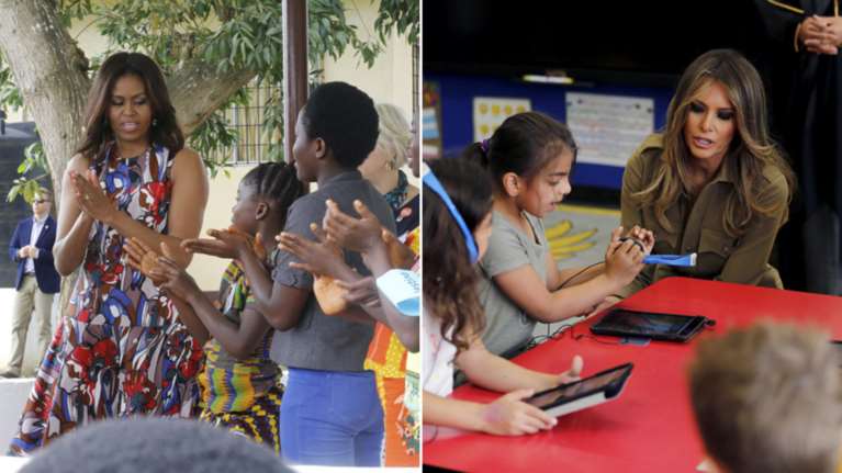 Η Μελάνια αλα... Μισέλ σε σχολείο του Ριάντ