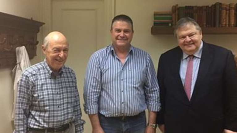 Συνάντηση του Κώστα Σημίτη με τον Ευάγγελο Βενιζέλο  - Εικόνα